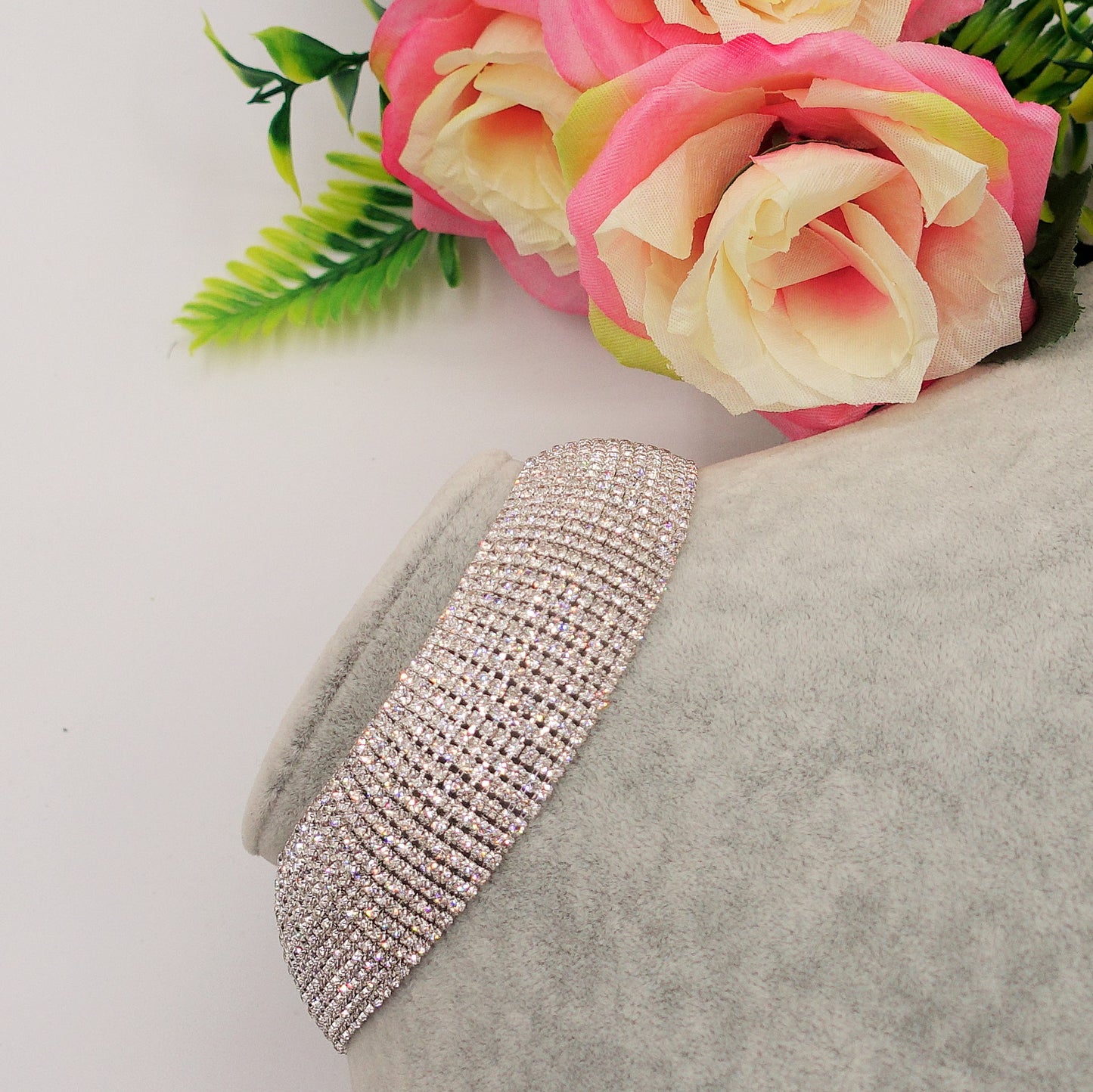 ALASKA 10 fili ~ Tennis Choker girocollo in cubic zirconia