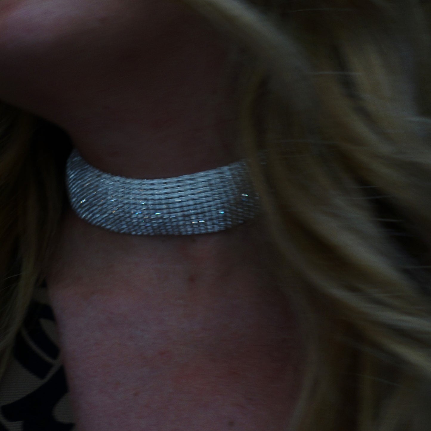ALASKA 10 fili ~ Tennis Choker girocollo in cubic zirconia