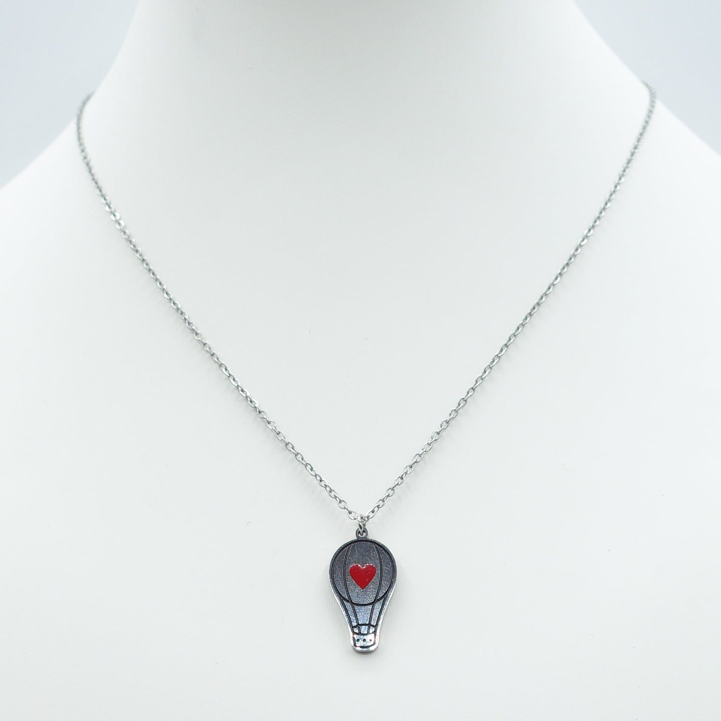 DREAM HEART ~ ACCIAIO INOSSIDABILE- Collana con ciondolo MONGOLFIERA