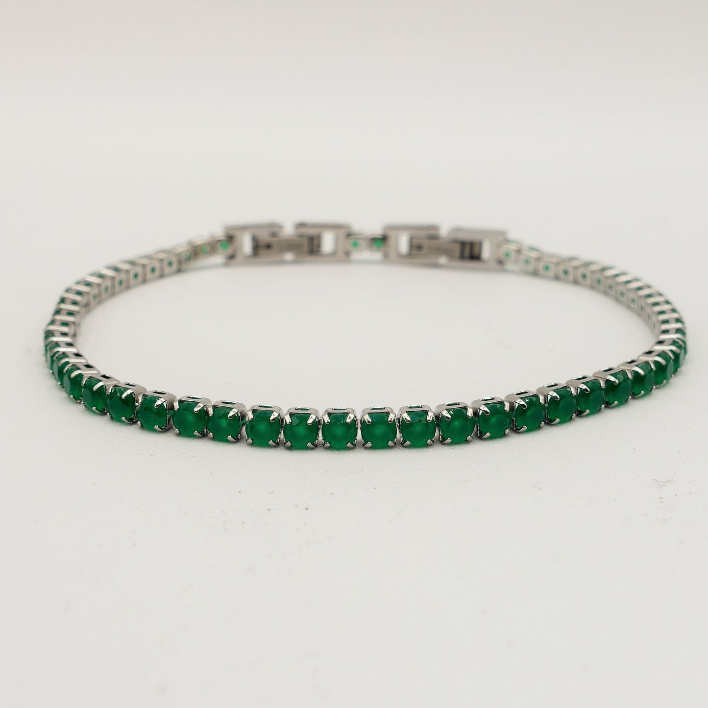 Bracciale tennis UOMO in ACCIAIO INOSSIDABILE con Cubic Zirconia 3mm