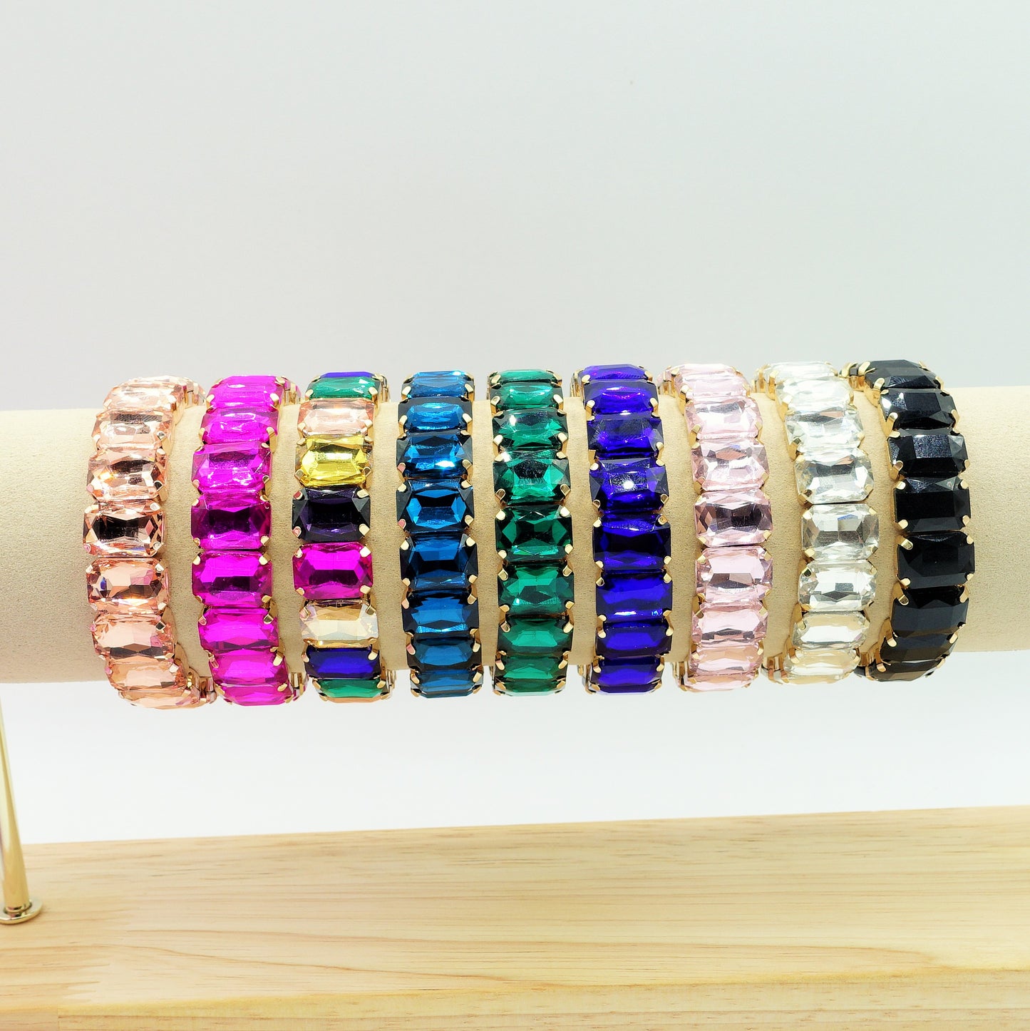 MARGOT SMALL -Bracciale Elasticizzato con pietre sfaccettate - LUCE COLLECTION