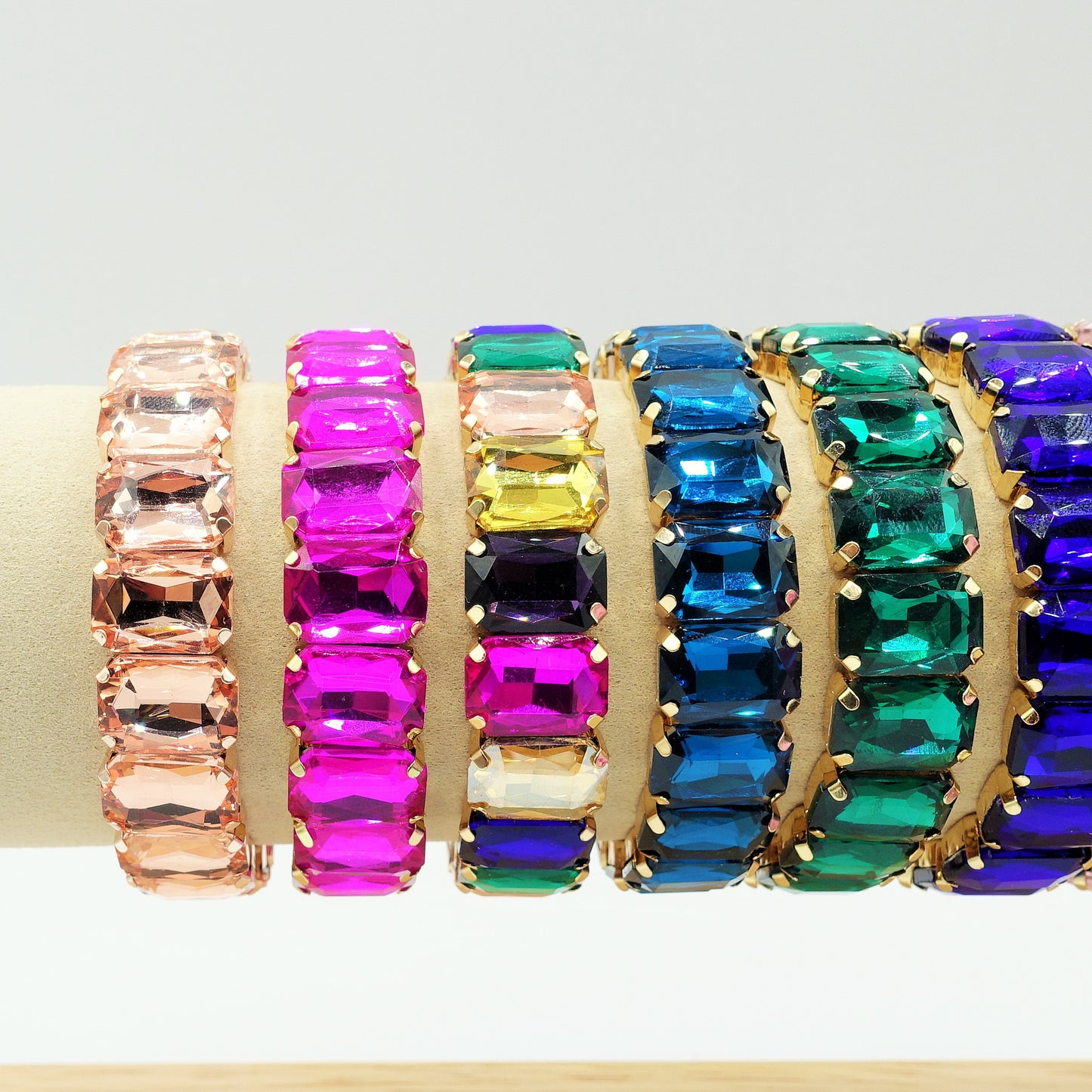 MARGOT SMALL -Bracciale Elasticizzato con pietre sfaccettate - LUCE COLLECTION