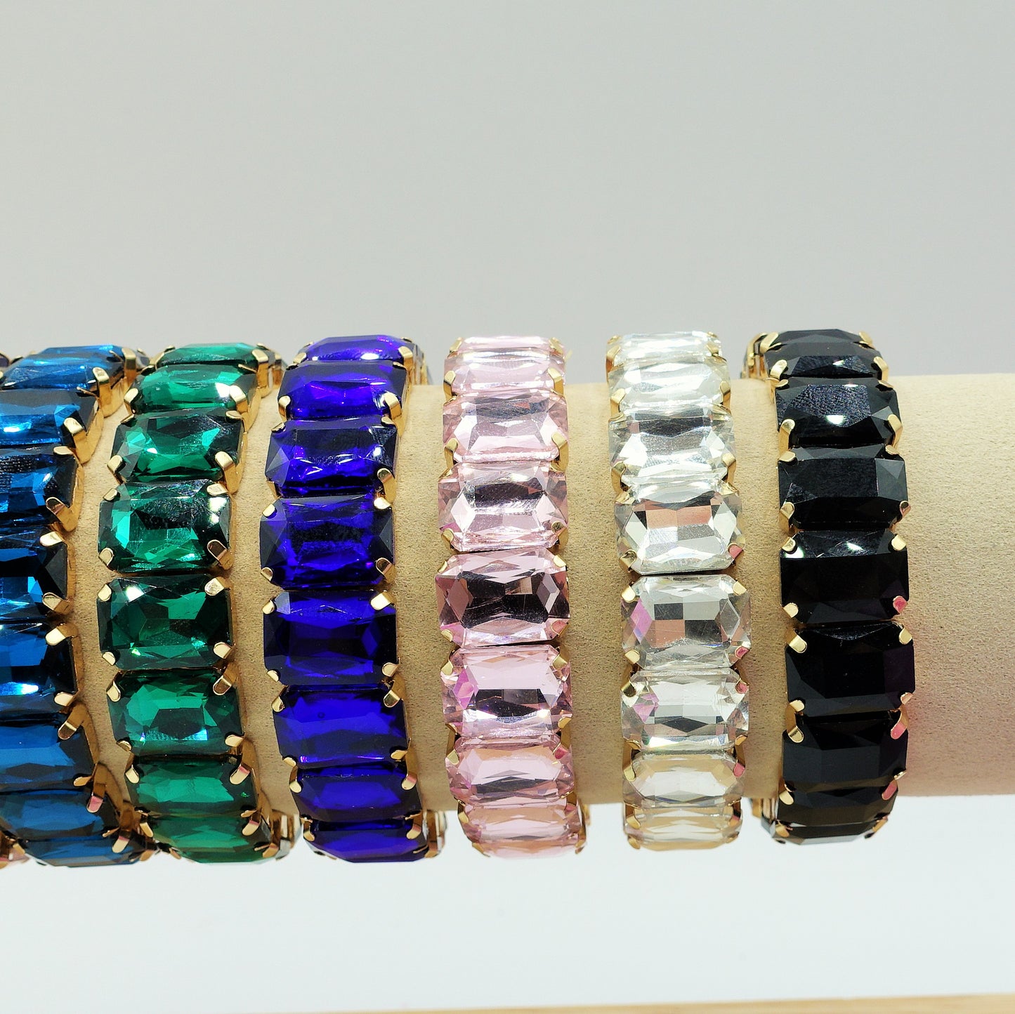 MARGOT SMALL -Bracciale Elasticizzato con pietre sfaccettate - LUCE COLLECTION
