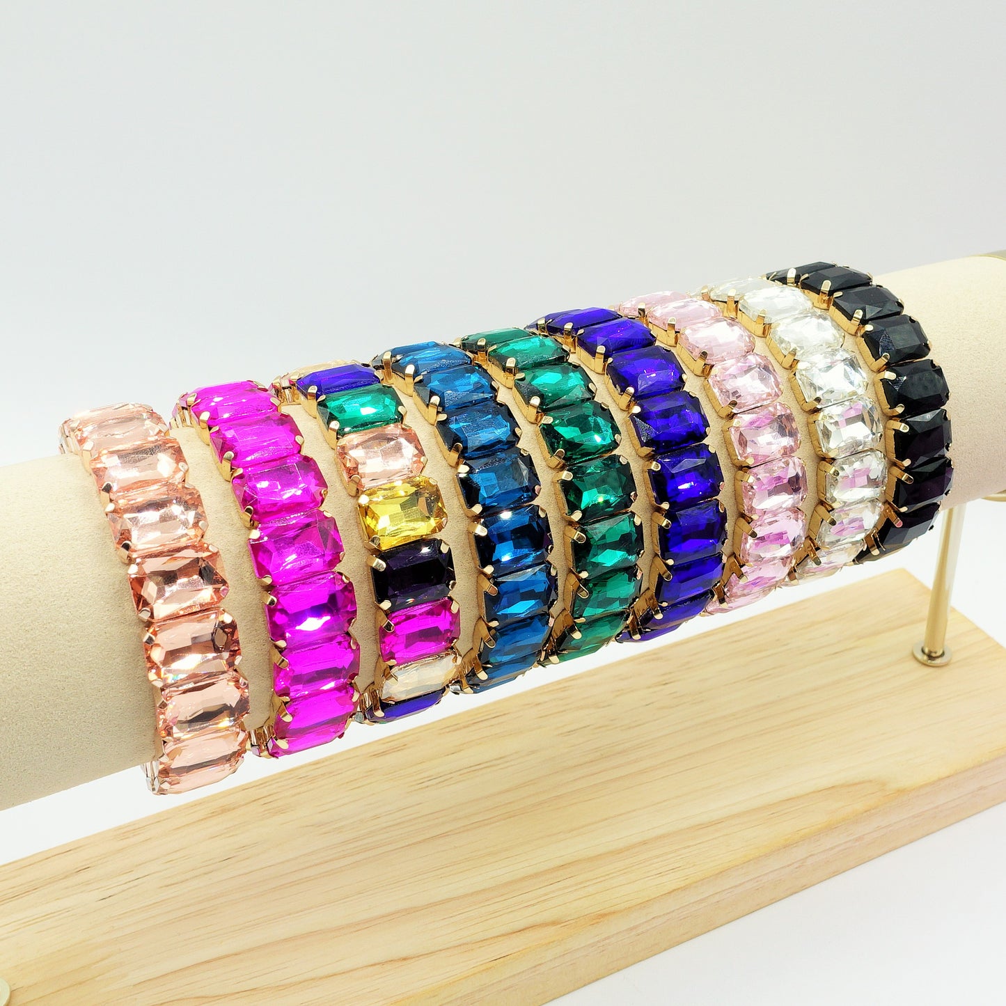 MARGOT SMALL -Bracciale Elasticizzato con pietre sfaccettate - LUCE COLLECTION