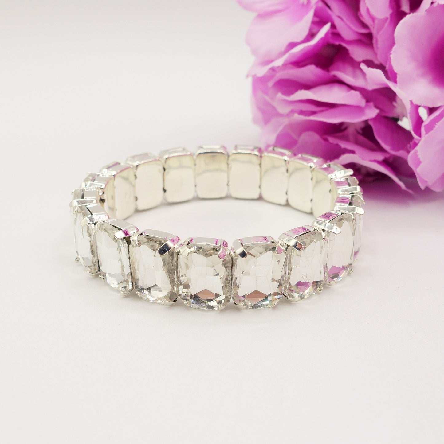 MARGOT SMALL -Bracciale Elasticizzato con pietre sfaccettate - LUCE COLLECTION