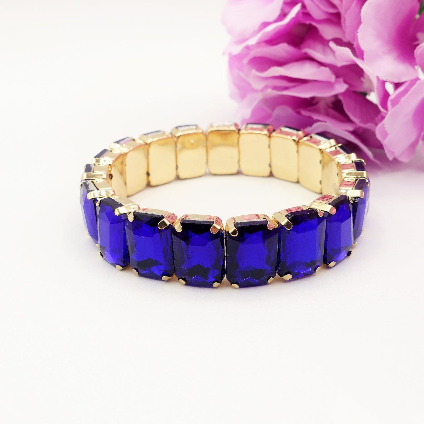 MARGOT SMALL -Bracciale Elasticizzato con pietre sfaccettate - LUCE COLLECTION