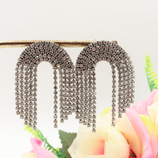 VERA - ACCIAIO INOSSIDABILE ~ Orecchini a cascata con cubic zirconia