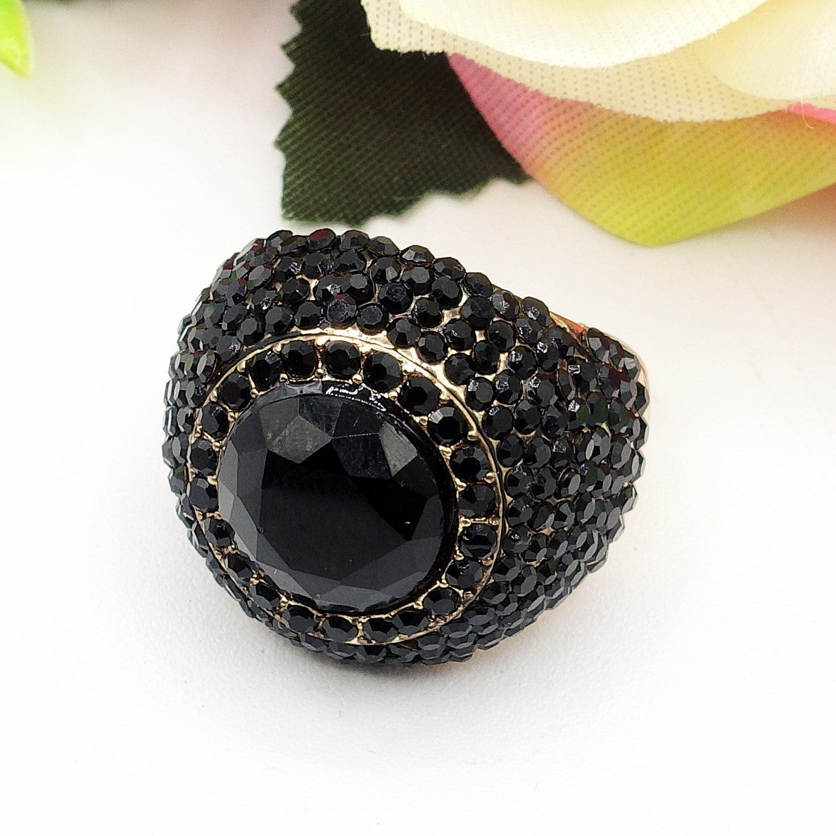 SELENE - Cocktail ring regolabile con cubic zirconia