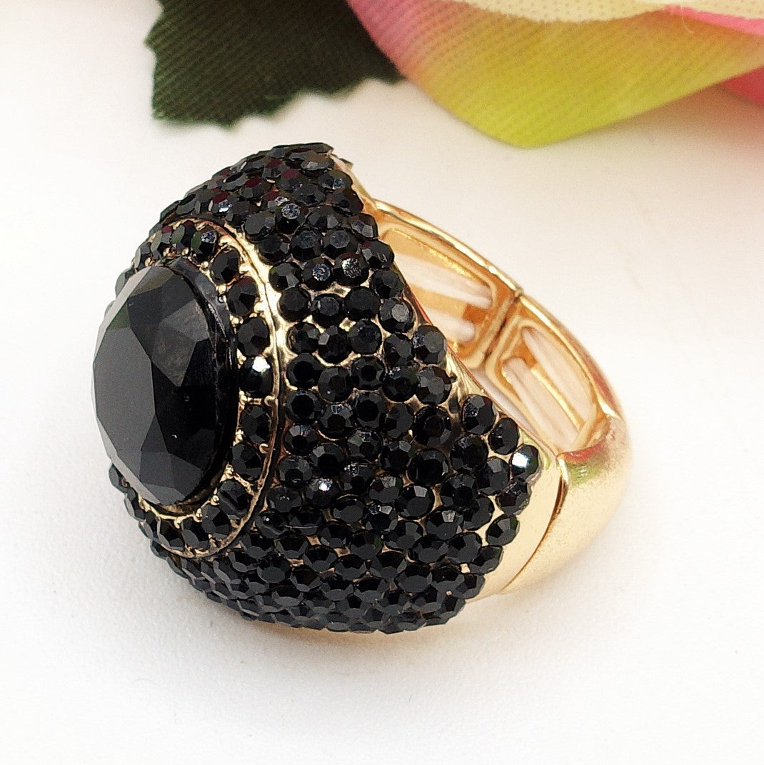 SELENE - Cocktail ring regolabile con cubic zirconia