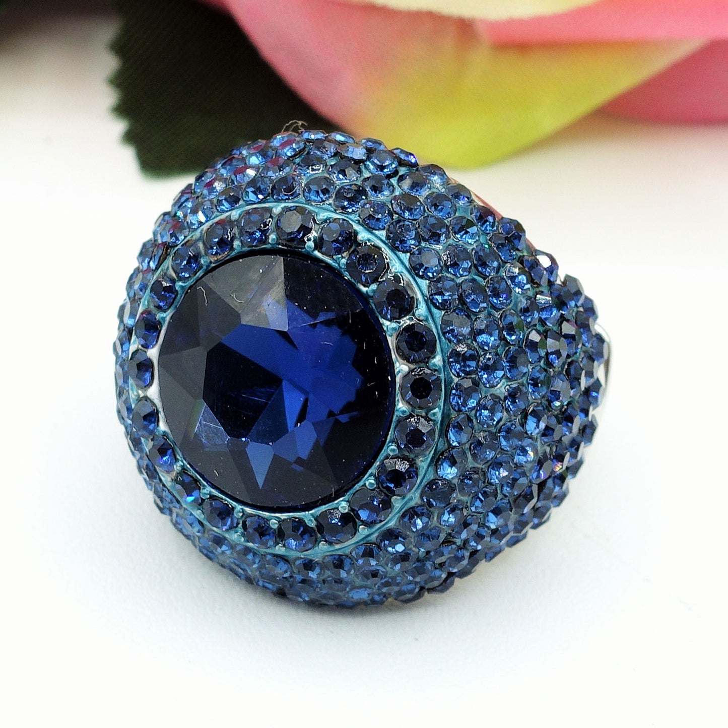 SELENE - Cocktail ring regolabile con cubic zirconia