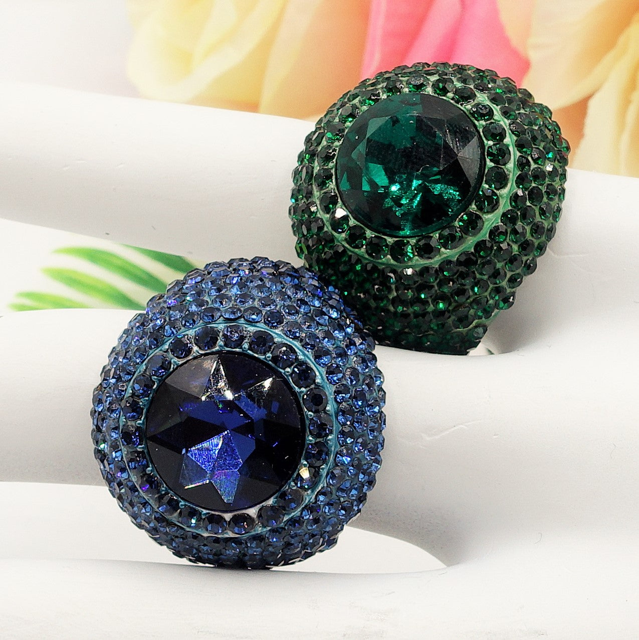 SELENE - Cocktail ring regolabile con cubic zirconia