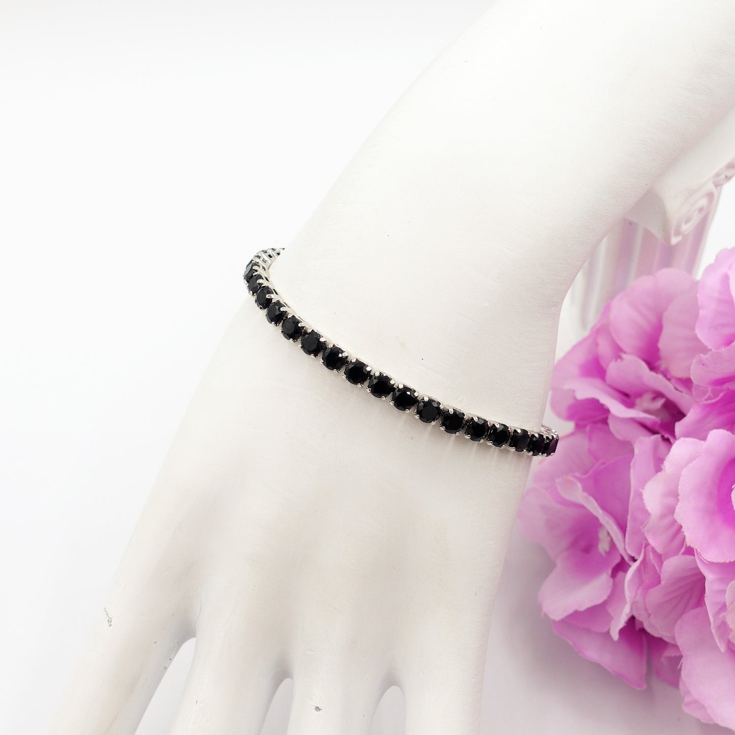 MAYA ~Rainbow-Bracciale tennis in Cubic Zirconia