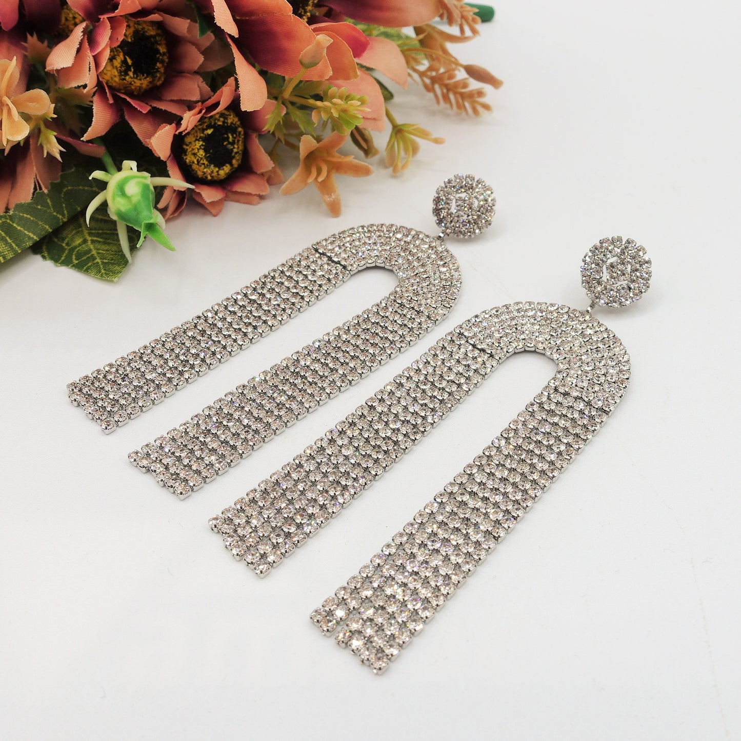 VALENCIA - Orecchini a cascata con cubic zirconia