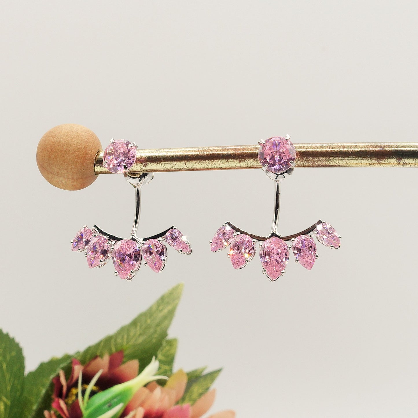 KIKA ~ Orecchini ear jacket in Cubic Zirconia