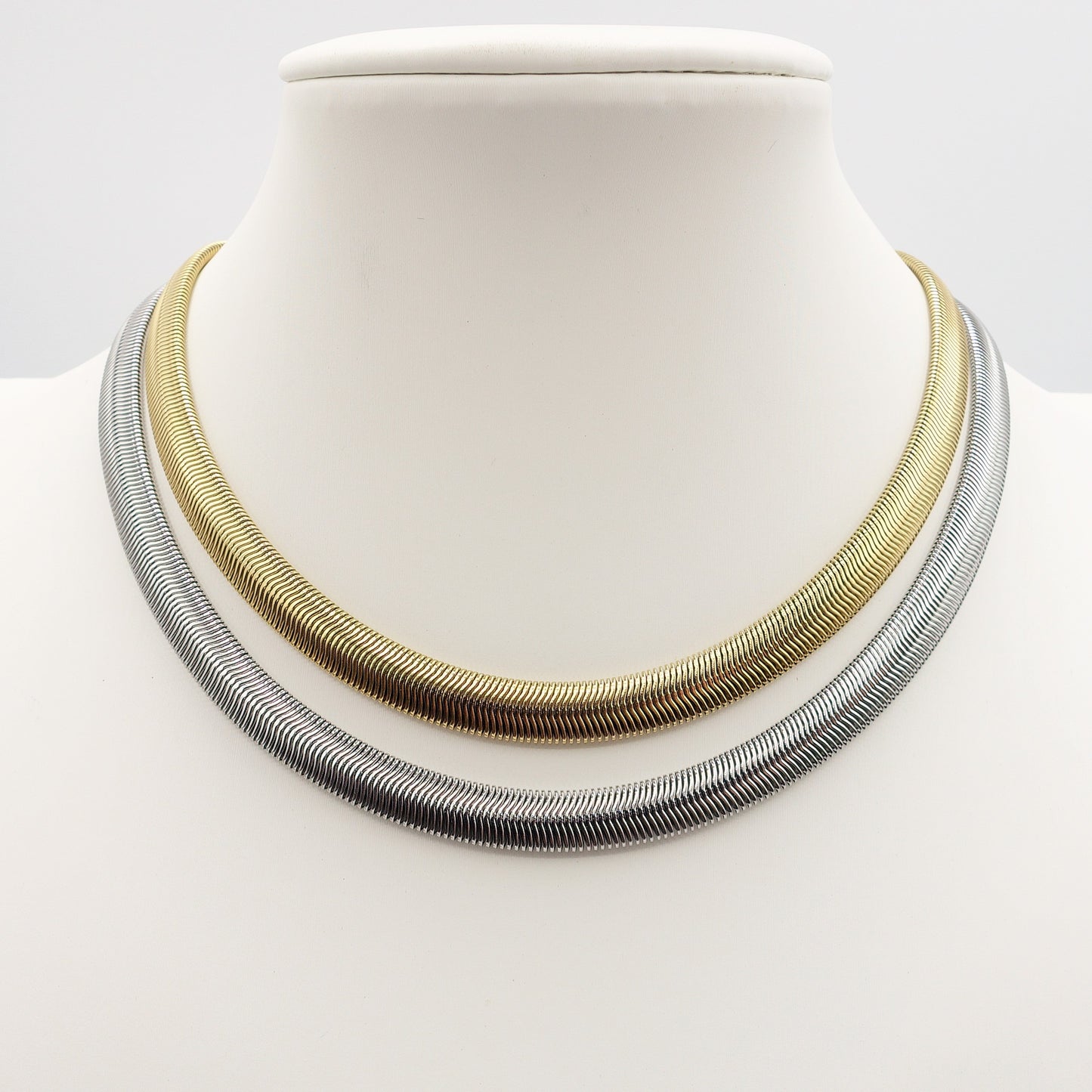 XENA ~ Collana Snake supersoft in ACCIAIO INOSSIDABILE
