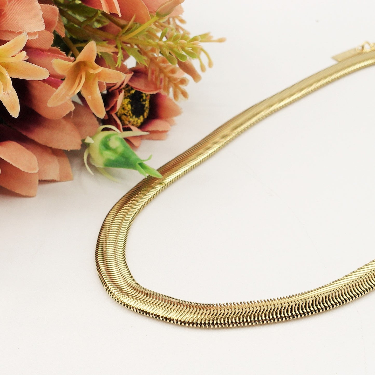 XENA ~ Collana Snake supersoft in ACCIAIO INOSSIDABILE