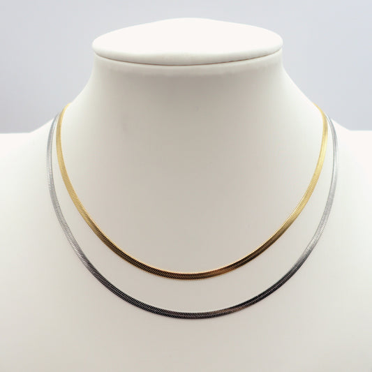 ELEONOR SLIM ~ Collana girocollo Snake in ACCIAIO INOSSIDABILE