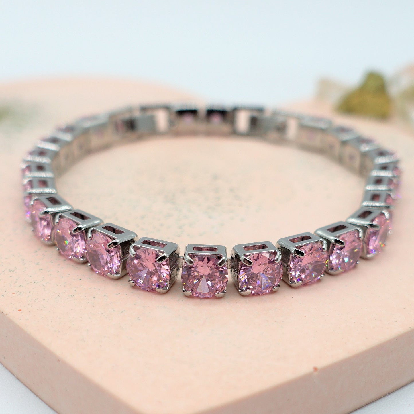 Melanie ~Rainbow-Bracciale tennis in Cubic Zirconia