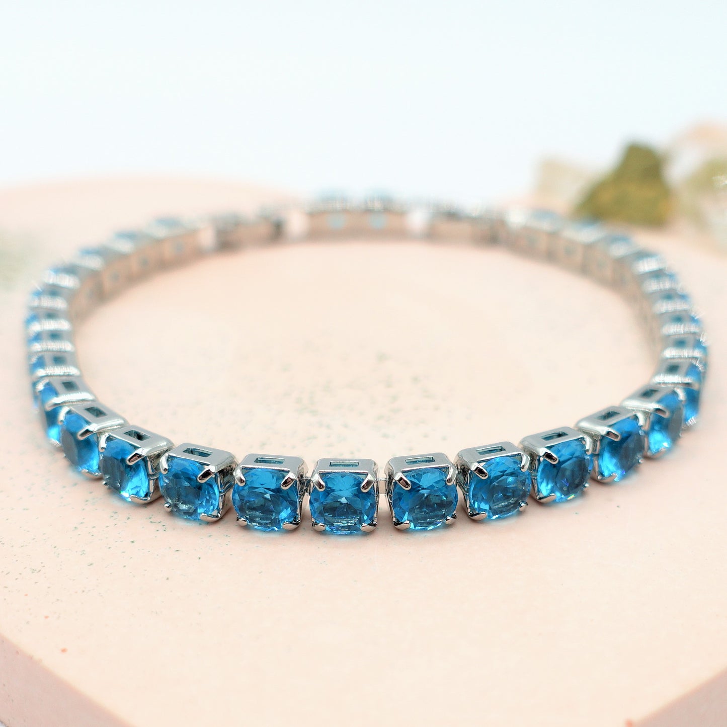 Melanie ~Rainbow-Bracciale tennis in Cubic Zirconia