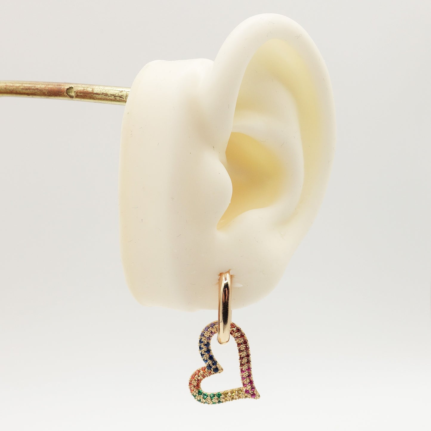 ADELE HEART ~ PAIO Orecchini con pendente in Cubic Zirconia