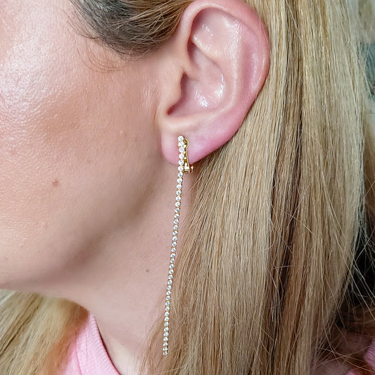 HOLLY~ orecchini a clip con cubic zirconia