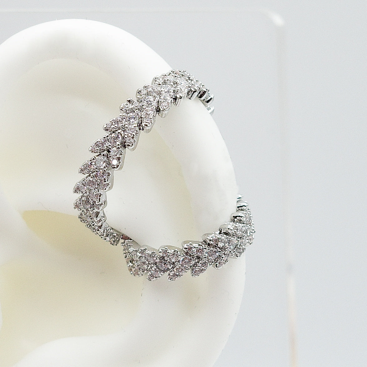 LYLAH ~ Earcuff Doppio con cubic zirconia