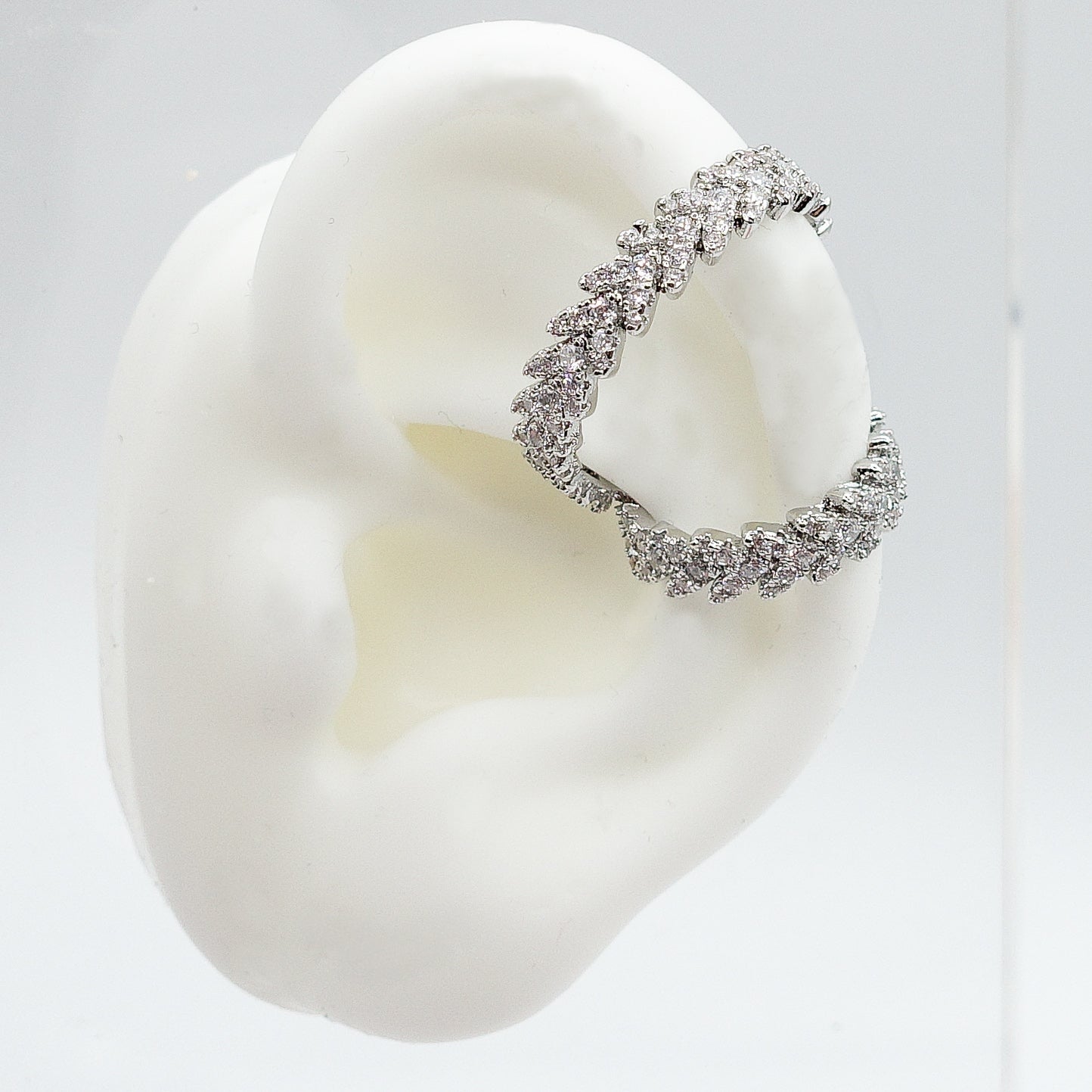 LYLAH ~ Earcuff Doppio con cubic zirconia