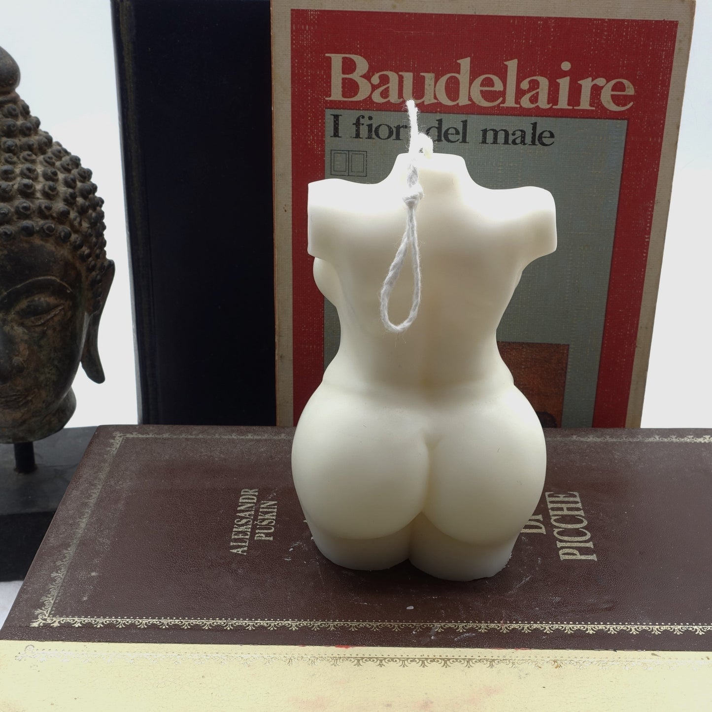 Esther~ CANDELA ARTISTICA PROFUMATA IN CERA DI SOIA- artigianale