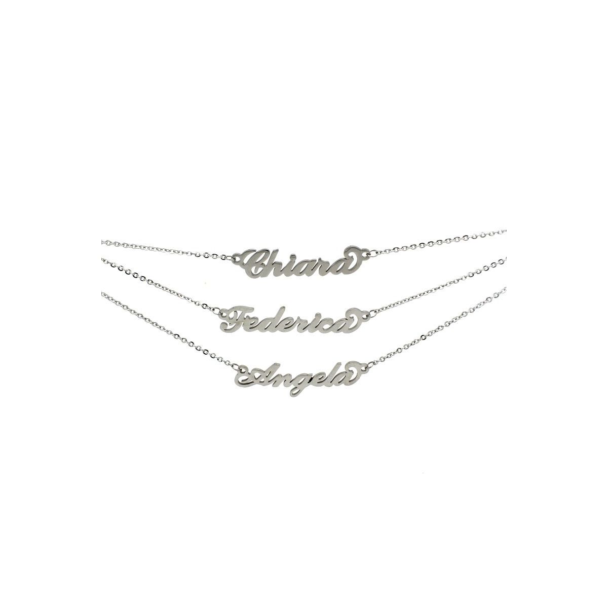 Collana "my name" Acciaio inossidabile