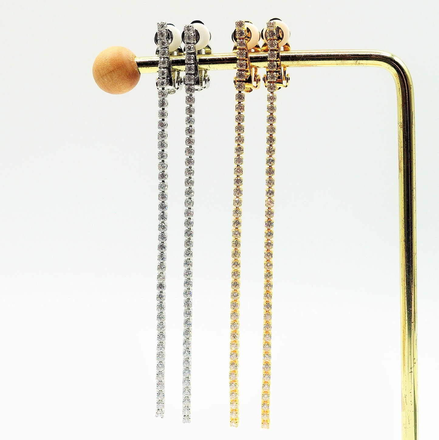 HOLLY~ orecchini a clip con cubic zirconia