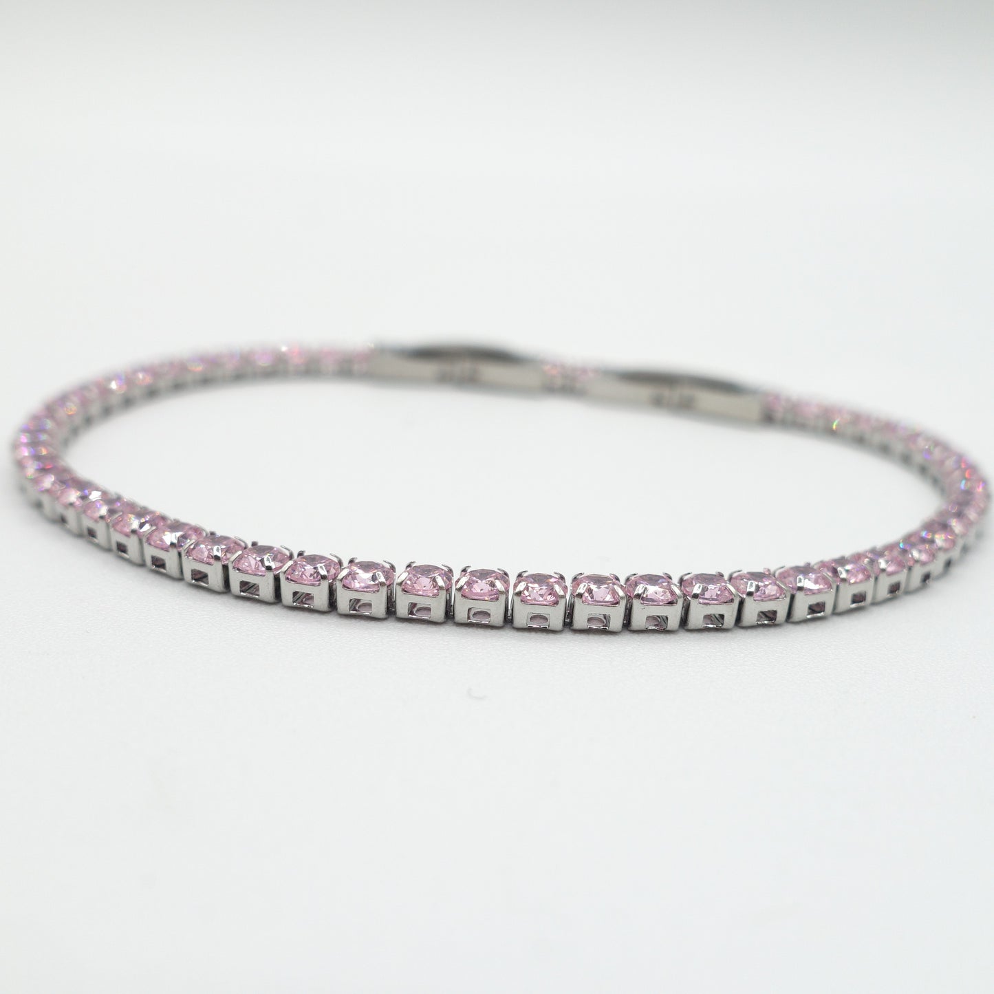ALICIA ~ Bracciale tennis in ACCIAIO INOSSIDABILE con Cubic Zirconia