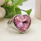 VIONNA ~ Anello a cuore con Cubic Zirconia - Regolabile