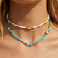 THALASSA - Collana perline cristallo con pesciolini e ACCIAIO inossidabile colori brillanti