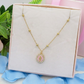 HOLY COLOURS GOLD - Collana ACCIAIO con madonnina e cubic zirconia