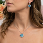 DIANA - set AZZURRO - collana + orecchini + ANELLO