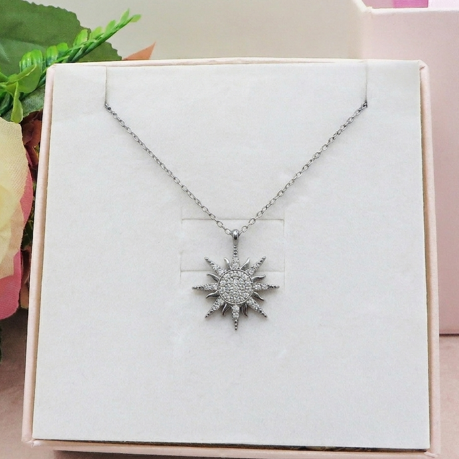 YOU'RE MY SUN Crystal ~ ACCIAIO INOSSIDABILE - Collana pendente sole