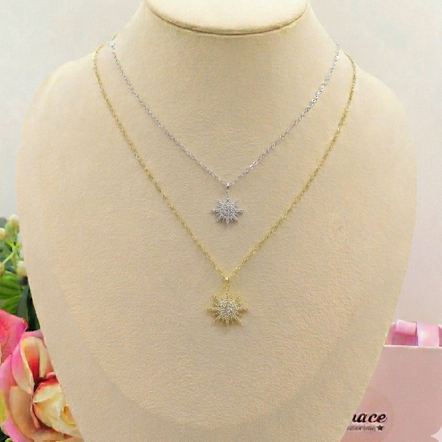 YOU'RE MY SUN Crystal ~ ACCIAIO INOSSIDABILE - Collana pendente sole