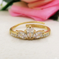 MARQUISE Anello regolabile in ACCIAIO inossidabile con cubic zirconia taglio marquise