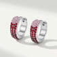 DEGRADE' COLOURS HOOPS - ACCIAIO INOSSIDABILE - OrecchinI a cerchio in cubic zirconia