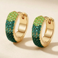 DEGRADE' COLOURS HOOPS - ACCIAIO INOSSIDABILE - OrecchinI a cerchio in cubic zirconia
