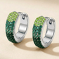DEGRADE' COLOURS HOOPS - ACCIAIO INOSSIDABILE - OrecchinI a cerchio in cubic zirconia