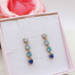 MURYEL Orecchini pendenti - ACCIAIO INOSSIDABILE ~ Orecchini pendenti tennis con cubic zirconia