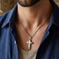 Collana pendente CROCE TECH uomo ACCIAIO