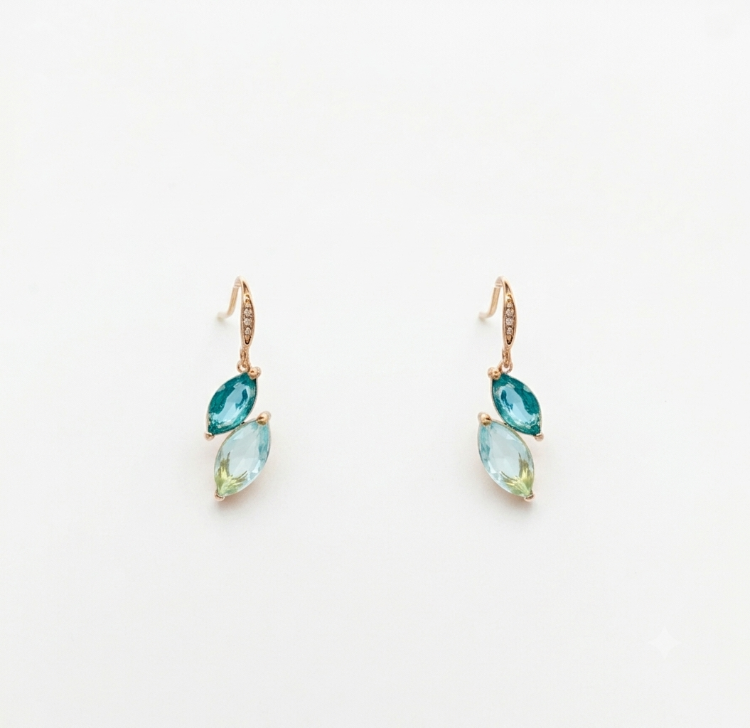 ROXANNE - Orecchini in ACCIAIO INOSSIDABILE a monachella con cubic zirconia