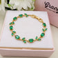 ROSAMUND ~ ACCIAIO INOSSIDABILE - Bracciale Tennis floreale con Cubic Zirconia