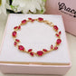 ROSAMUND ~ ACCIAIO INOSSIDABILE - Bracciale Tennis floreale con Cubic Zirconia