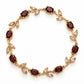 ROSAMUND ~ ACCIAIO INOSSIDABILE - Bracciale Tennis floreale con Cubic Zirconia