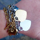 LOVE ~ Bracelet ACCIAIO INOSSIDABILE Bracciale con pendente cuore bombè