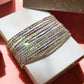 SELMA set - 12 bracciali elasticizzati in cubic zirconia