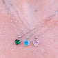 JADE ~ ARGENTO 925 ~ Collana con pendente cuore in cubic zirconia